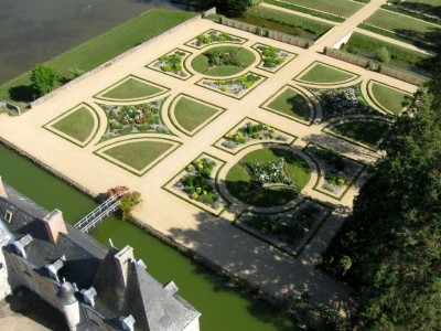 Jardin du Château des Arcis en sud Mayenne