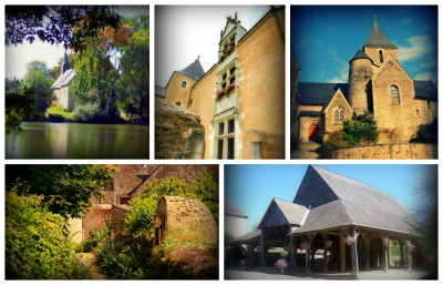 Saint-Denis d'Anjou petite citée de caractère en sud Mayenne