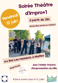 Soirée théâtre d'impro - Bar associatif Les Matelots