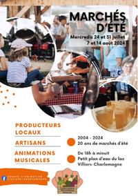 Marché estival à Villiers-Charlemagne