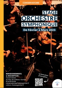 STAGE ORCHESTRE SYMPHONIQUE DU CONSERVATOIRE DE CHATEAU-GONTIER-SUR-MAYENNE
