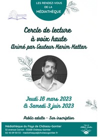 CERCLE DE LECTURE À VOIX HAUTE AVEC KARIM KATTAN