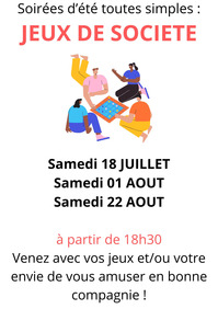 SOIRÉE JEUX DE SOCIÉTÉ - La Loupiote
