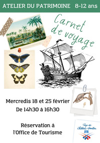 Atelier du patrimoine "Carnet de voyage" 8-12 ans