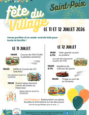 Fete village 2026 - Affiche EVENEMENT