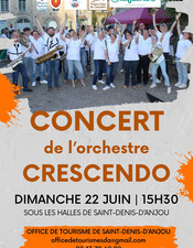 White and Orange Minimalist Music Concert Poster - 1