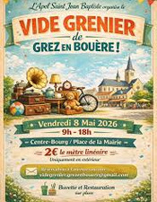 vide grenier grez en bouère