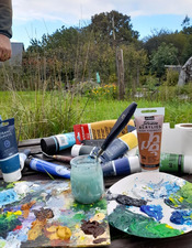 Peindre à la Ferme de Bazougers