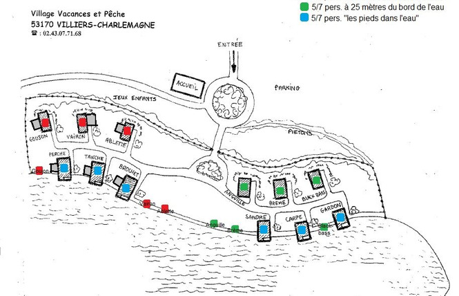 CHALET LE BROCHET, LES PIEDS DANS L'EAU, 5-7 PERS 22 - Villiers-Charlemagne