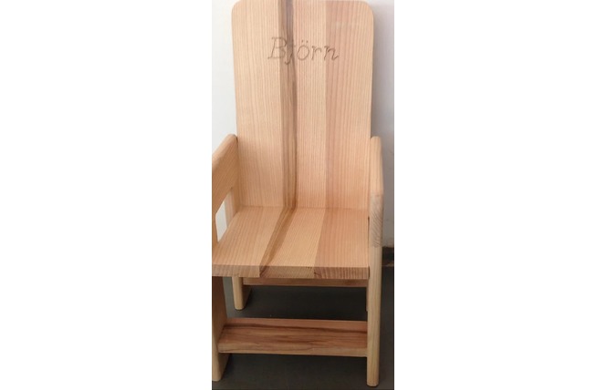 STAGE FABRICATION D'UNE PETITE CHAISE EN BOIS PERSONALISEE 1 - Quelaines-Saint-Gault