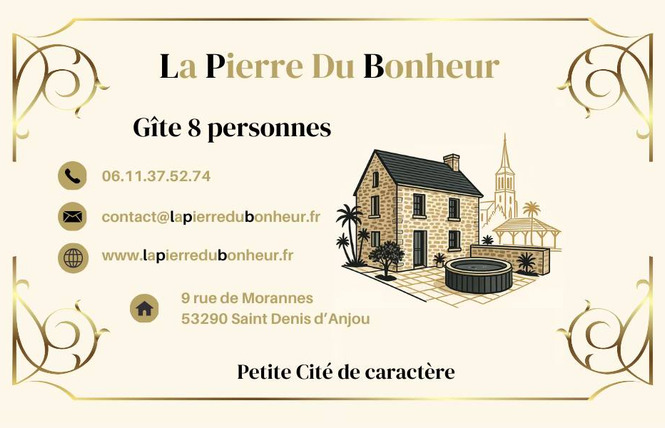 Gîte la Pierre du Bonheur de 2 à 8 personnes 2 - Saint-Denis-d'Anjou